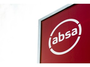 Signage for the Absa Group Ltd. bank sits on display in Pretoria, South Africa, on Wednesday, Sept. 23, 2020. South Africa's biggest lenders were faced with the pressing need to raise provisions to protect against souring loans, while demand for credit slumped as the coronavirus lockdown took a toll on business customers. Photographer: Waldo Swiegers/Bloomberg