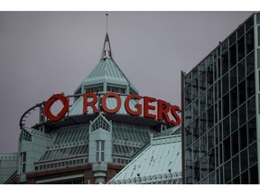 Rogers headquarters in Toronto, Ontario, Canada, on Friday, Oct. 22, 2021. Edward Rogers defeated an effort to limit his voting power at Rogers Communications Inc., paving the way for his extraordinary attempt to replace five directors on the company's board with his allies.