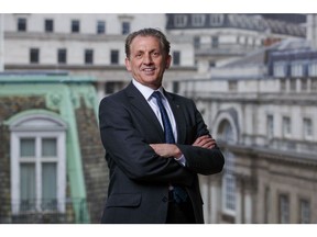 Nigel Wilson, chief executive officer of Legal & General Group Plc, following a Bloomberg Television interview in London, U.K., on Tuesday, April 5, 2022. Legal and General have a partnered with the University College London (UCL) Institute of Health Equity on a review that said businesses with a strong social purpose attract and retain the best employees.