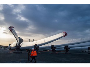 Siemens Gamesa turbine blades. Photographer: Nathan Laine/Bloomberg