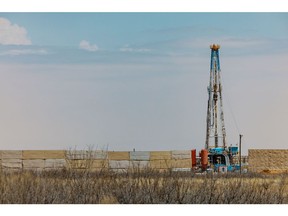 A vertical oil drilling rig in Midland, Texas, U.S. on Monday, April 4, 2022. West Texas, the proud oil-drilling capital of America, is now also on the cusp of becoming the earthquake capital of America. Photographer: Jordan Vonderhaar/Bloomberg