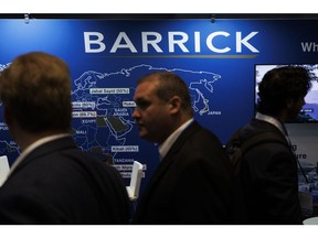 A Barrick Gold Corp. booth at the Prospectors & Developers Association of Canada (PDAC) conference in Toronto, Ontario, Canada, on Tuesday, June 14, 2022. As China lockdowns rekindle concerns over metals demand, mining leaders on the other side of the world shed masks and rubbed shoulders at one of the industry's biggest annual gatherings.