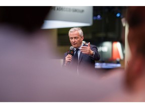 Bruno Le Maire, France's finance minister, delivers a speech at the Viva Technology Conference in Paris, France, on Wednesday, June 15, 2022. The conference, also known as VivaTech, runs though to June 18.