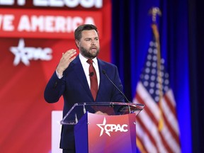 JD Vance speaks during the Conservative Political Action Conference in Dallas, Texas, on Aug. 5.