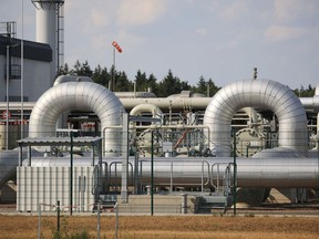 Pipework at the natural gas storage facility operated by Astora GmbH & Co KG, one of the largest in Western Europe and formerly controlled by Gazprom Germania GmbH, in Rehden, Germany, on Tuesday, Aug. 23, 2022. Astora, a former unit of Gazprom Germania GmbH now named SEFE Securing Energy for Europe GmbH, is seeking relief from a levy to share the burden of higher gas prices with consumers, according to a person familiar with the situation.