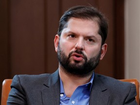 Chile's president Gabriel Boric speaks during a meeting with Prime Minister Justin Trudeau in June.