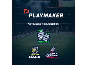 Playmaker Capital Inc. Launches First Canadian-Based Soccer Media Brand The 90th Minute