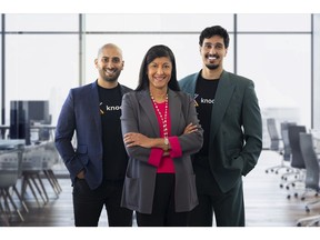 From left to right: Jahanzaib Ansari, Chief Executive Officer and co-founder, Zabeen Hirji, Senior Advisor, Maaz Rana, Chief Operating Officer and co-founder.