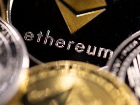 A physical representation of Ethereum.