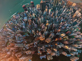 An aerial view of Hong Kong. When it comes to neo-statism, Hong Kong is already gone. Is Taiwan next?, asks Terence Corcoran.