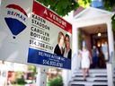 Montreal home sales in July fell 18 percent from a year earlier to a total of 3,080.