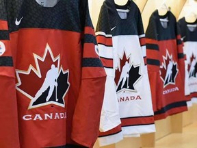 Hockey Canada jerseys.