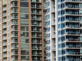 Condo buildings in the Liberty Village neighbourhood in Toronto.