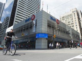 The Bank of Montreal building at King Street and Bay Street in Toronto.