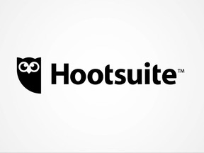 Das Hootsuite-Logo ist auf diesem undatierten Handout-Foto zu sehen.