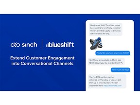 Retail sales conversation Blueshift and Sinch