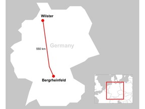 SuedLink DC4 transmits electricity between Wilster in the north and Bergrheinfeld in the south