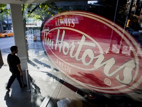 Tim Hortons Canada sales were above pre-pandemic levels in the second quarter for the first time since the onset of COVID-19.
