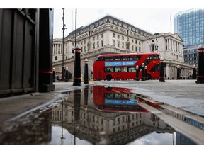 The Bank of England (BOE) on the morning of the announcement of its latest interest rate decision in the City of London, U.K., on Thursday, May 5, 2022. The Bank of England is set to mark a major birthday with two big decisions, balancing its fight against inflation with keeping the recovery from pandemic on track.