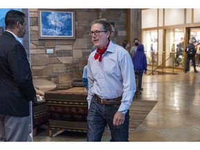 Tiff Macklem arrives for dinner at the Jackson Hole economic symposium in Moran, Wyoming on Aug. 26.