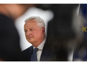 Bruno Le Maire, France's finance minister, during day two of LaREF22 in Paris, France, on Tuesday, Aug. 30, 2022. France will extend aid for small and mid-sized companies struggling with surging energy costs until the end of the year, Le Mairesaid. Photographer: Nathan Laine/Bloomberg