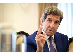 John Kerry, US special presidential envoy for climate, speaks during a media roundtable in Hanoi, Vietnam, on Monday, Sept. 5, 2022. Kerry is "hopeful" that climate talks with China will resume after discussions stalled following House Speaker Nancy Pelosi's visit to Taiwan last month.