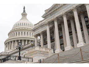 The US Capitol in Washington, D.C., US, on Wednesday, Sept. 7, 2022. Senate Democrats, fresh off a string of legislative victories, return to Washington this week with a packed agenda before November's midterm elections, including passing billions more in Ukraine and pandemic aid. Photographer: Eric Lee/Bloomberg