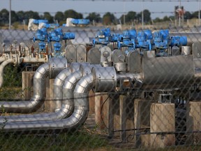 Pipework at a gas compressor station on the Bunde-Etzel pipeline (BEP) in Etzel Germany, on Wednesday, Sept. 7, 2022. The European Union is throwing together a series of radical plans to tame runaway energy prices and keep the lights on across the continent, but governments across the region are going to need to find common ground and fast. Photographer: Krisztian Bocsi/Bloomberg