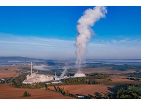HEILBRONN, GERMANY - SEPTEMBER 12: In this aerial view, Neckarwestheim nuclear power plant (Kernkraftwerk Neckarwestheim) is seen on September 12, 2022 in Neckarwestheim, Germany. The plant is slated to cease operation by the end of the year but is now one of two that the German government is considering to allow to continue in reserve in order to help Germany through any possible energy production shortfalls this coming winter. Germany has been heavily dependent on energy imports from Russia, though consequences stemming from Russia's ongoing war in Ukraine have disrupted that supply, particularly natural gas.