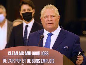 Doug Ford, premier of Ontario, and Prime Minister Justin Trudeau announced billions in funding for a raft of electric vehicle initiatives.