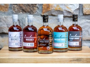 A collection of Breckenridge Distillery's finest spirits featuring: Breckenridge Whiskey Port Cask Finish, Breckenridge Whiskey PX Cask Finish, Bourbon Whiskey, a Blend, Breckenridge Rum Cask Finish, Breckenridge Distillers High Proof