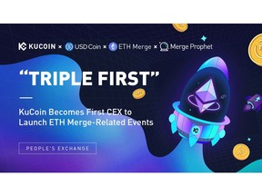 "Triple First" -- KuCoin Becomes First CEX to Launch ETH Merge-Related Events