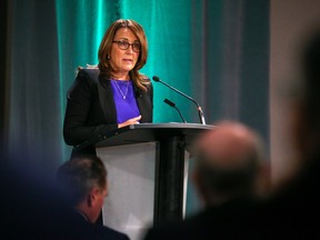 Bank of Canada deputy governor Carolyn Rogers at a Calgary Economic Development meeting on Thursday.