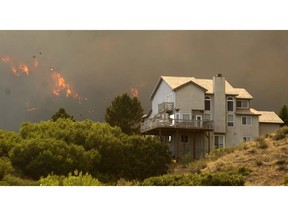 The Waldo Canyon fire invades the Mountain Shadows neighborhood of Colorado Springs, Colorado Tuesday, June 26, 2012.