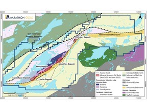 Location Map, Valentine Gold Project