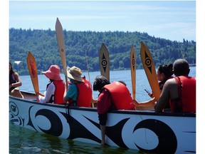 VACFSS' Caregiver Cultural Camp brings together families, caregivers, children, and youth to spend a day together in community. This year's camp was held at Cate's Park and included canoeing activities led by Takaya Canoe Tours.