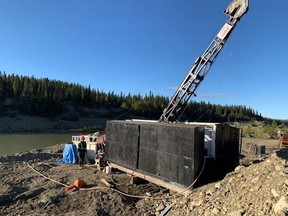 Pacific Bay Drill at Yellowjacket Target, Atlin Goldfields Project, BC