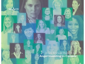 The cover of the NACO report is a mosaic of women leaders at the forefront of Canada's innovation economy.