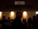 People look on during the Kinross Gold shareholders' meeting in Toronto in 2012.