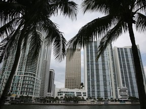 Condominiums in Miami Beach, Florida.