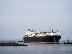 A LNG tanker 'Golar Igloo' arrives in the port of Eemshaven, north of Groningen, on September 4. Photographer: Siese Veenstra/AFP/Getty Images