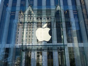 The Fifth Ave. Apple Inc. store in New York.