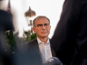 Nouriel Roubini, chief executive officer of Roubini Macro Associates Inc., at the Greenwich Economic Forum in Greenwich, Connecticut.