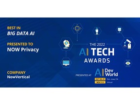 NOW Named 2022 Best in Big Data by AI DevNetwork
