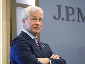 FILE - JPMorgan Chase CEO Jamie Dimon attends the inauguration the new French headquarters of the bank in Paris on June 29, 2021. Democrats have called JPMorgan Chase, Bank of America, Wells Fargo and Citigroup to Washington to talk about pocketbook issues as households contend with the highest inflation since the early 1980s and the midterm election looms just weeks away.