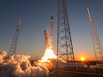 SpaceX's Falcon 9 rocket lifts off in Cape Canaveral, Fla. carrying a satellite on its first deep-space mission in 2015. SpaceX was founded by Elon Musk.