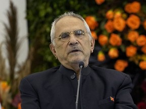 FILE - East Timor President Jose Ramos-Horta speaks during a joint press conference with Indonesian President Joko Widodo at the Presidential Palace in Bogor, West Java, Indonesia, on July 19, 2022. Ramos-Horta is scheduled to arrive in Australia on Tuesday, Sept. 6, 2022 for a state visit as negotiations over lucrative gas resources reach a critical stage for his impoverished nation.