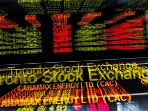 Canada's main stock index plunged Friday, with losses led by energy stocks.