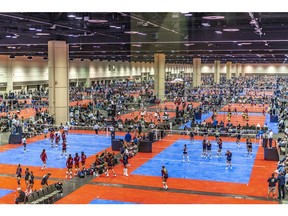 The ASICS Florida Volleyball Challenge hosted by the Florida Region of USA Volleyball at Orlando's Orange County Convention Center in April 2022.