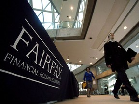 Shareholders attend the Fairfax Financial Holdings annual general meeting in Toronto on Wednesday, April 9, 2014. Recipe Unlimited and Fairfax Holdings have completed their previously announced deal for Fairfax to take Recipe private.&ampnbsp;